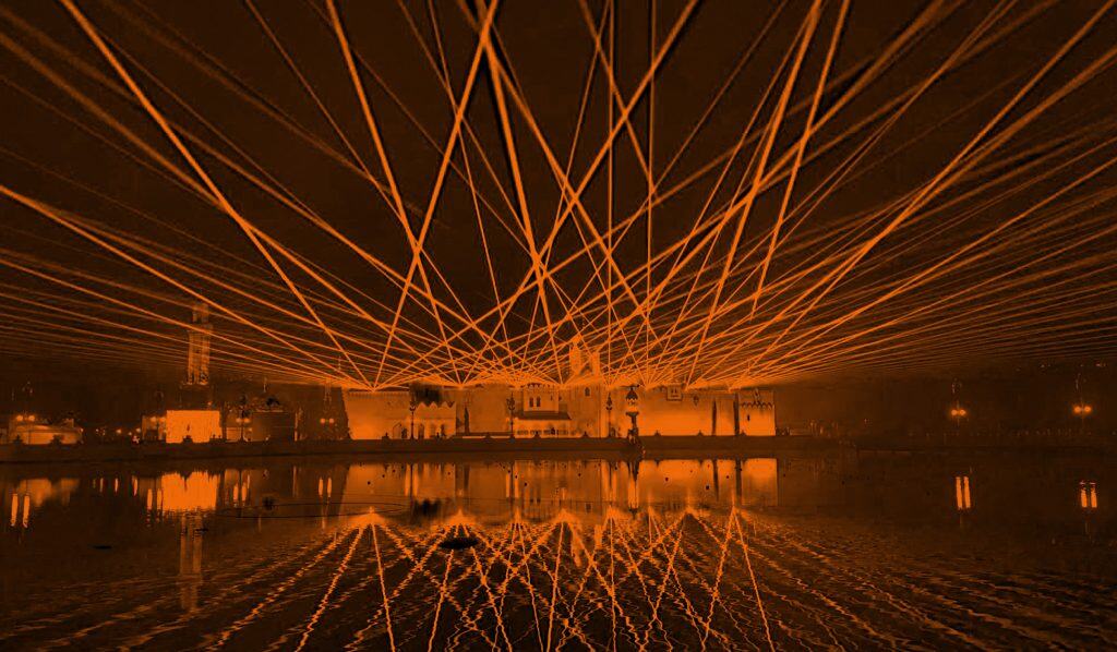 Kasteelfeest lasershow Amusevents
